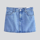 Gerade geschnittener Mini-Jeansrock